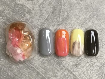 カラネイル 南森町店(calla nail)/フット カラフルデザイン