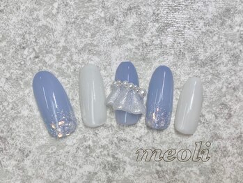 ミオリィ(meoli)/ワンカラー+ぷっくりアート