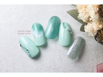 バブル シュガー バイ ネイルクローネ(bublle sugar by.nail crone)/ニュアンス海ネイル