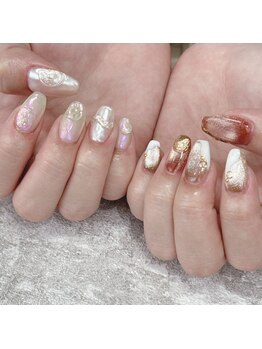 ニュアンスミラーネイル