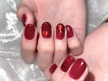 ネオリーブドレスネイルアンドアイラッシュ(Neolive dress nail&eyelash)/ハートホロ埋め込み¥7500から