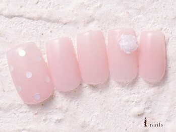 アイネイルズ 横浜WEST店(I-nails)/ドットピンクローズ7480円