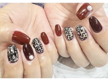 アリイネイルズ(ALII Nails)/ツイードネイル