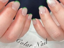 コラールネイル 本町(Colar Nail)の雰囲気（グリーンフレンチ[本町/堺筋本町/四ツ橋/持ち込み/長さ出し]）