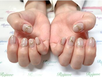 リジュベ(Rejuve)/ミラーネイルでふちどり☆