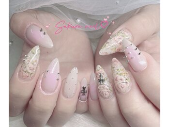 サクラネイルサロン(Sakura Nail Salon)の写真/エリア最多級のパーツ数!トレンドの韓国ネイルから個性派デザインまで理想の指先を叶えますよ♪
