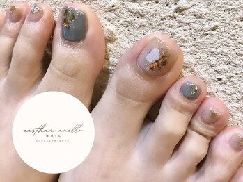 くすみnuance foot nail