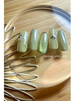 ファレノホワイト/定額ネイルデザイン 春夏秋冬