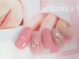 【押し花ネイル】