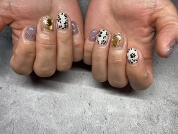 アンネイル(anne nail)/モノトーンフラワー