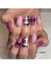 ネイルズミラク(nail's mirac.)/チェック柄ネイル