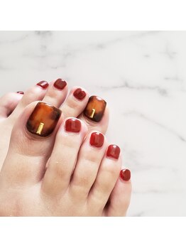 ネイルズ アール(nails R)/フット親指のみアートコース☆