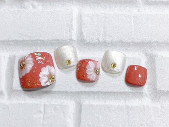 フィールネイル 天王町店(feelnail)/フット・トレンド定額　9500円