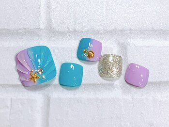 フィールネイル 天王町店(feelnail)/フット・トレンド定額　9500円