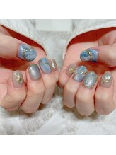 リジョイスヘア エン(REJOICE hair EN)/冬のニュアンスネイル