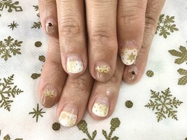 【冬】雪の結晶ネイル