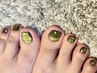 【Foot】マグネット/ラメ　ワンカラー（オフ・ケア込み）¥8.800
