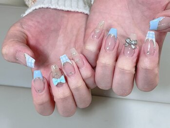 ナゴミネイルサロン(Nagomi)/リボンフレンチネイル