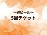 Wピール5回110,000円→55,000円