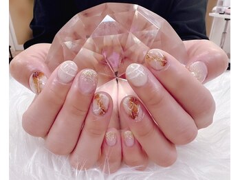 スターネイル(STAR NAIL)/93番☆大理石ネイル