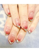 Private Nail Salon Anna/グラデーション/ガラスフレンチ