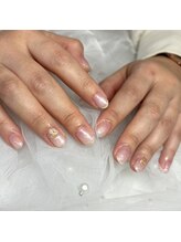 アイリッシュネイル 久屋大通店(Irish Nail)/キラキラ花びらネイル