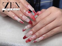ゼン ネイル デザイン 池袋(ZEN NAIL DESIGN)/長さだしやり放題×つけ放題
