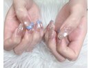 【夏向け】水色ネイルデザイン