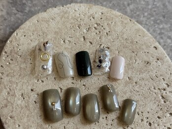 ネイルサロン マーノ(nail salon mano)の写真/【OPENから18年の信頼と技術】シンプルネイルならお任せ!オフィス・日常に馴染む大人可愛いデザイン多数♪