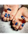 デニム柄ネイル