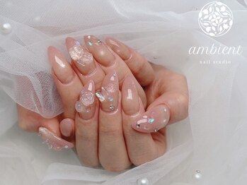 ネイルスタジオ アンビエント 表町店(Nail Studio ambient)の写真/【豊富なパーツ&300種類以上のカラー】流行りの人気パーツも♪どんなデザインもおまかせください☆