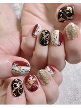 バニラ アイ アンド ネイル(vanilla eye&nail)/和柄ネイル