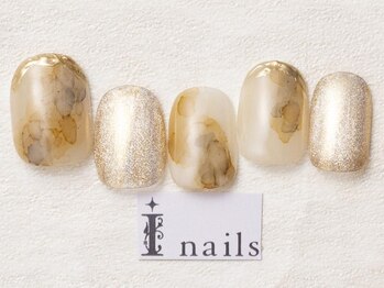 アイネイルズ 池袋店(I-nails)/インクゴールドネイル
