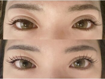 ビリヂアン(VIRIDIAN)の写真/瞳にまつ毛が被るのが気になる方は断然パリエク★まつ毛パーマ+フラットラッシュ80本¥7000/120本¥8000！