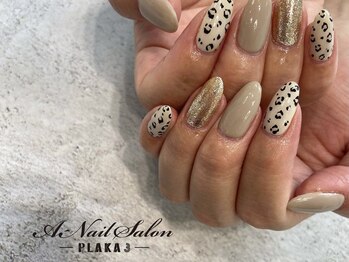 エーネイルサロン プラーカ本店(A-Nail Salon)/ シンプルレオパード