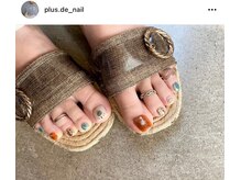 プラス デ ネイル(+ de nail)/フット☆おすすめ　8,250円