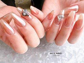 アイネイル 小倉(ai nail)/ワンカラー＋ミラー