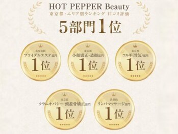 スイスパ 恵比寿(翠SUI SPA)/口コミランキング５部門１位獲得