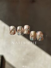 ネイルズキュー(NAILS CUE)/秋ネイル/ブラウン