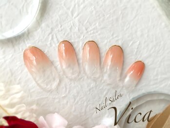 ヴィカ(Vica)/グラデーションパウダーネイル♪