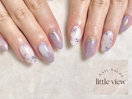 ・小花柄×パープル   9980円