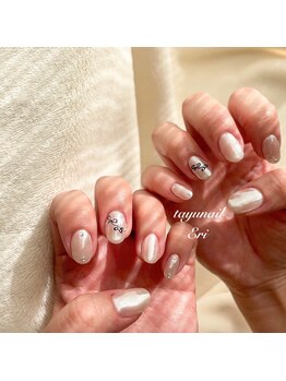 たゆ ネイル(たゆnail)/リボンパールネイル