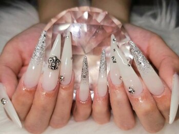 Eclore【エクロール】水前寺　長さだし/スカルプ/持ち込み/フィルイン【4/8オープン】の写真/【OPEN価格】スカルプワンカラー/ラメグラ¥8500*スカルプで叶える圧倒的美フォルム★[新水前寺駅/水前寺駅]