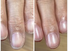 ミータイムネイル(me-time nail)の雰囲気（1回のケアでも、変化を感じます。気持ちも上がります☆）