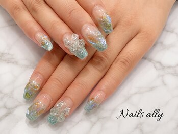 ネイルズアリー 立川店(Nails ally)の写真/【長さだし・ジェルネイルが得意】豊富なネイルデザイン多数♪持ち込みデザイン歓迎/オフ無料/立川ネイル