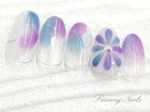 ラグジュアリー ネイルズ(Luxury Nails)/梅雨＊フラワーNail