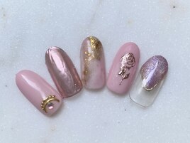 プリンセス風ネイル