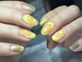 【夏】レモンネイル