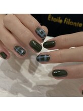 グラウネイル(glaw nail)/チェックデザイン