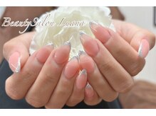 ルアナ(Luana)/細フレンチ/ラメ/王道モテネイル